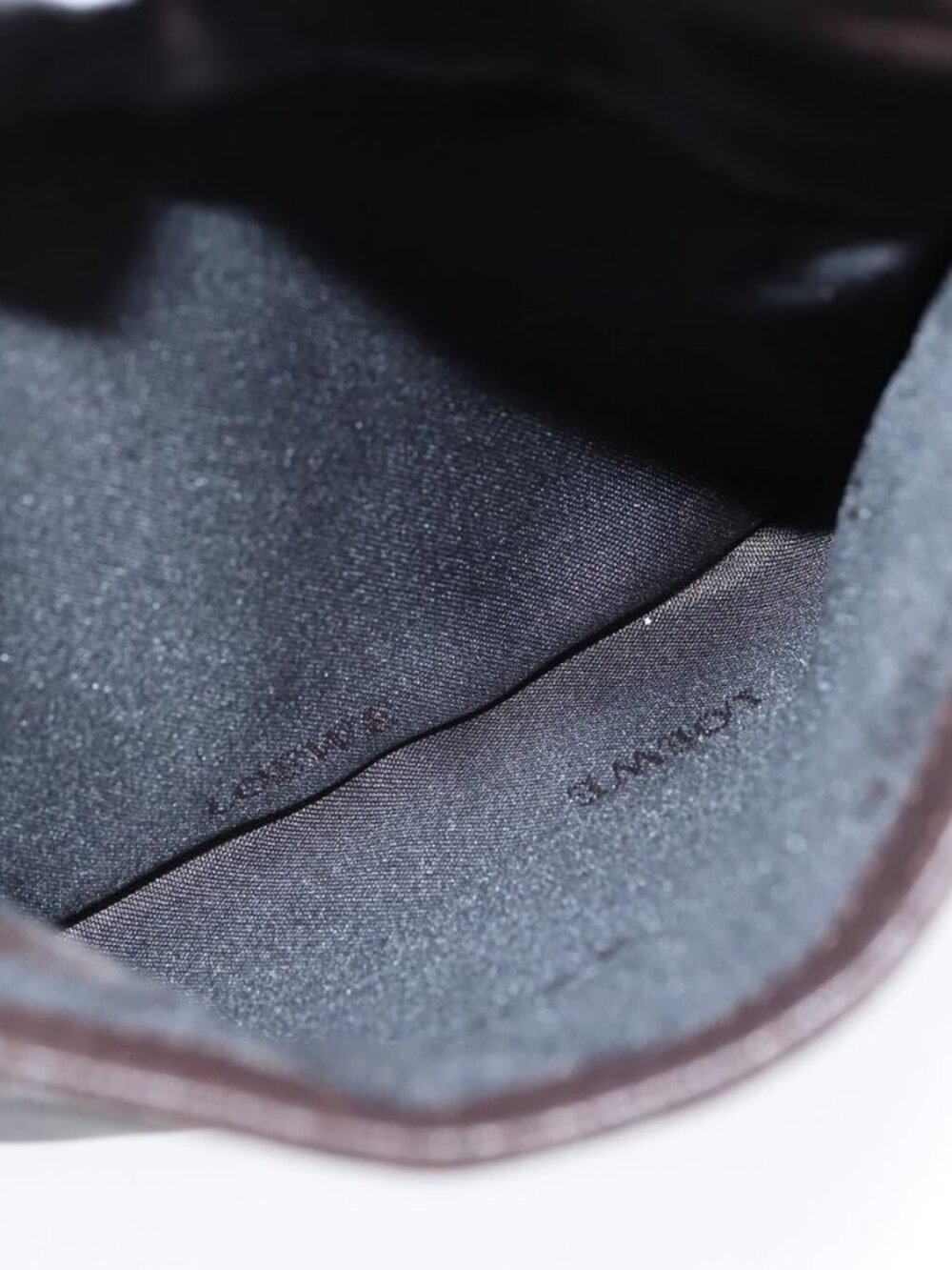 Authentic LOEWE Anagram Pouch Shoulder Bag Leather Dark Brown - Picture 4 of 16